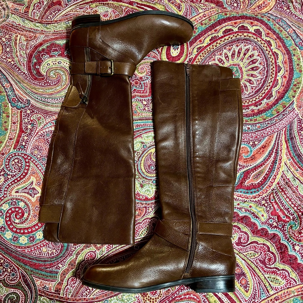 Nine West leather knee high boots